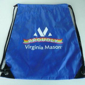 [Free If You Bundle $20+] Virginia Mason Gay Pride Logo Drawstring Backpack Bag